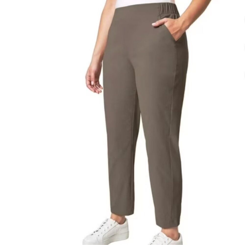 Modern Ambition Women’s High Rise Travel Pants Elastic Waistband
